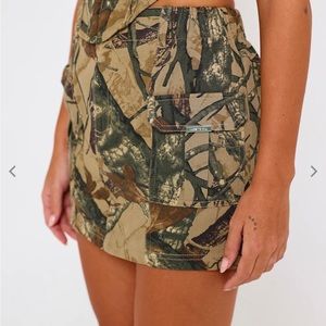 Luxetokill Sand Wildlife Camo Vintage Mini Skirt UK 6